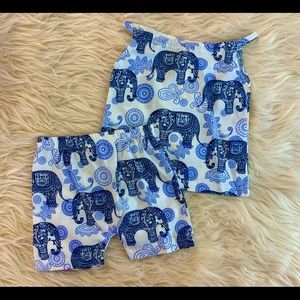 Girls boutique elephant set
